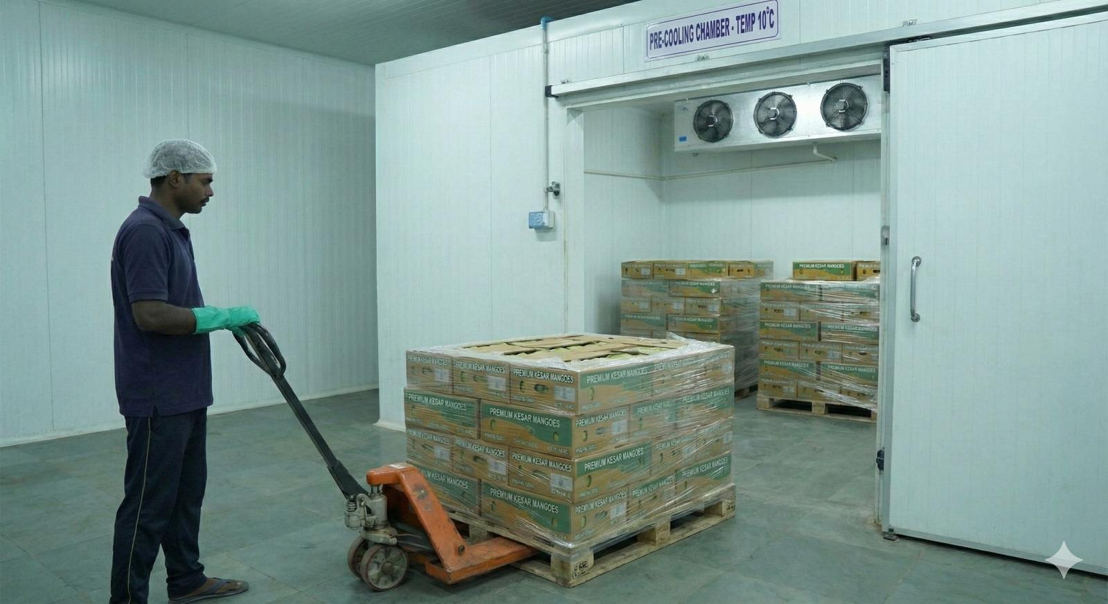 7) Pre-cooling & cold chain holding